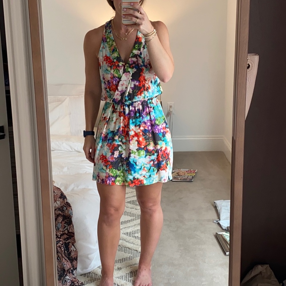 Parker multicolor silk dress